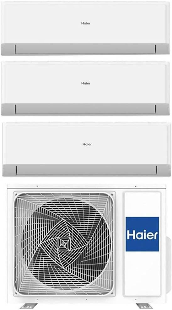 Haier REVIVE Climatiseur Conditionneur Trial Split 9000+9000+12000 BTU Avec Wi-Fi Intégré