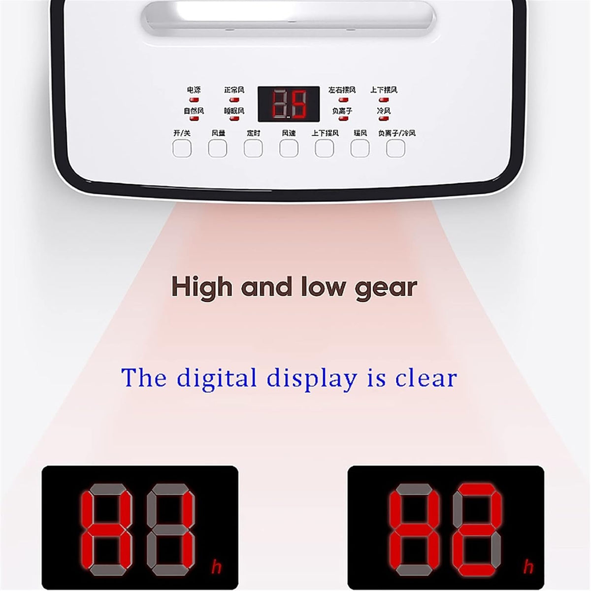 GENERIC Refroidisseur évaporatif Portable Avec Télécommande, Climatiseur économiseur D'énergie Pour La Maison, Ventilateur De Brium Silencieux, Conception Légère Compacte Pour Le Bureau De La Pièce, Vitesse R