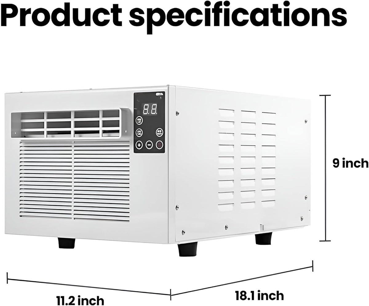 Refroidisseur D'air Portable, Unité De Climatisation Compacte Avec Déshumidificateur, économie D'énergie De 280W, Fonctionnement Silencieux Pour Le Dortoir De Chambre à Coucher, Comprend La Télécomman