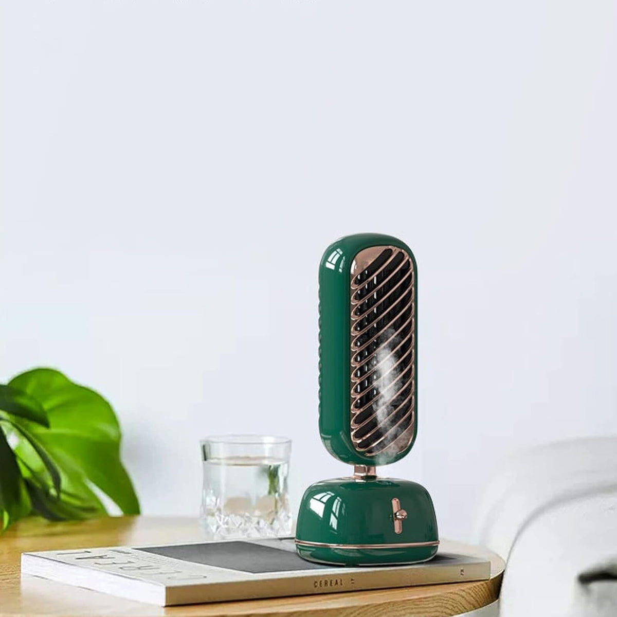 DieffematicKTY Climatiseur Mobile Water Cooling Fan Mini Air Conditioning Fan Cooling Spray Humidification Tank Air Cooler (Color : White)