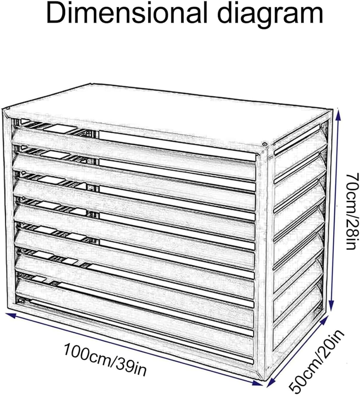 GENERIC Housse De Protection Multifonction Pour Climatiseur Extérieur 1,5P En Aluminium Imperméable Pour Pompe à Chaleur Pour Jardin Et Terrasse (marron, 1,5P)