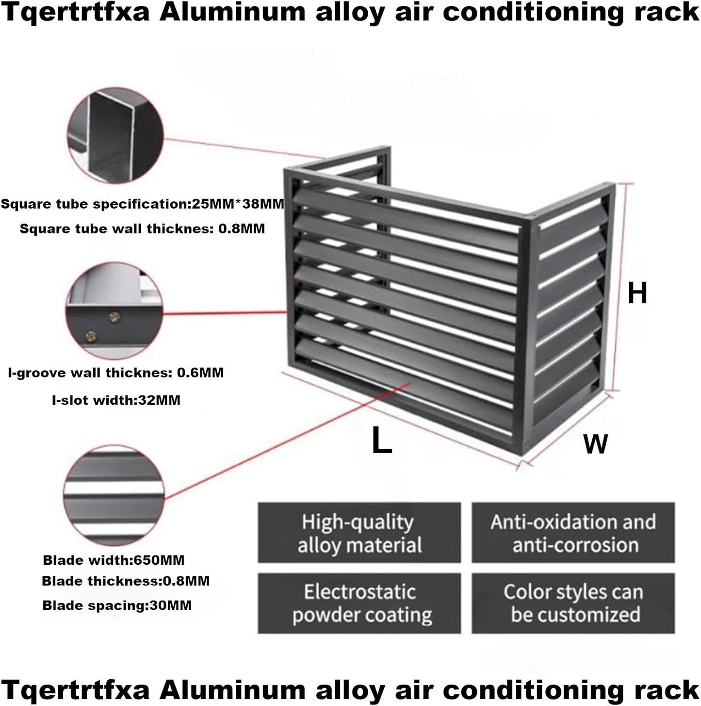 Housse De Pompe à Chaleur En Aluminium Pour Climatiseurs Extérieurs – Bouclier De Protection Résistant Aux Intempéries Pour L'installation De La Climatisation Et Léger, Idéal Pour Un Usage Domestique