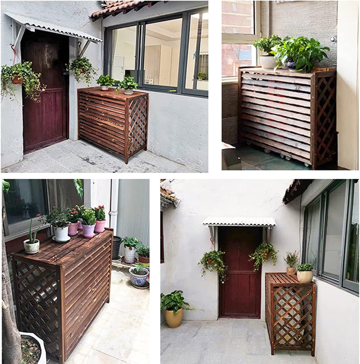 Housse De Protection Pour Climatiseur Extérieur - Grilles De Protection Extérieures Pour Climatiseurs Et Pompes à Chaleur - Dimensions : 100 X 43 X 9 Cm