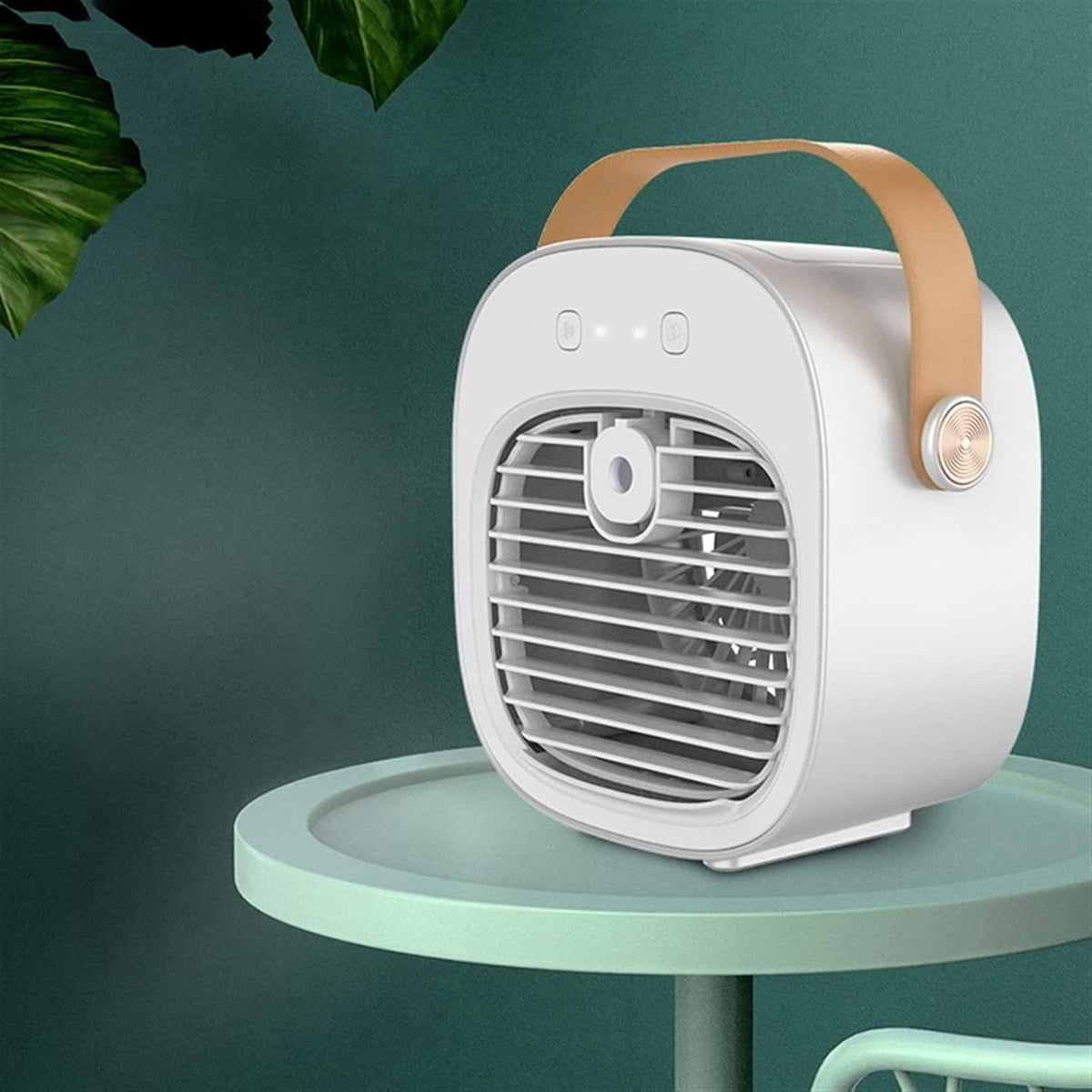 DieffematicKTY Climatiseur Mobile Portable Mini Air Conditioner Desk Fan Cooler Humidifier Purifier Air Conditioner (Color : Black)