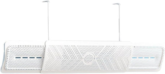  Whychstore Déflecteur De Climatisation Réglable, Pare-brise Mural Pour éviter Le Soufflage Direct, Plastique Rétractable 60-93 Cm, Blanc