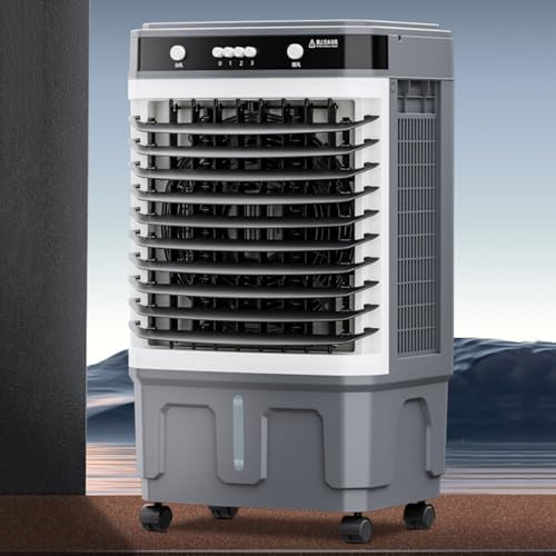 GENERIC Refroidisseur D'air évaporatif Portable Avec Grand Réservoir D'eau, Cubes De Glace, Minuterie à Distance Et 12H, 120 Oscillation, Ventilateur Silencieux Murmuré Pour Le Bureau à Domicile De Chambre