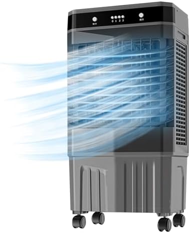 GENERIC Refroidisseur D'air évaporatif Portable, Ventilateur De Refroidissement 3 En 1 Avec Réservoir 40L Et Packs De Glace, Refroidisseur De Marécage Efficace énergétique Pour Le Bureau à Domicile, Fonctionn