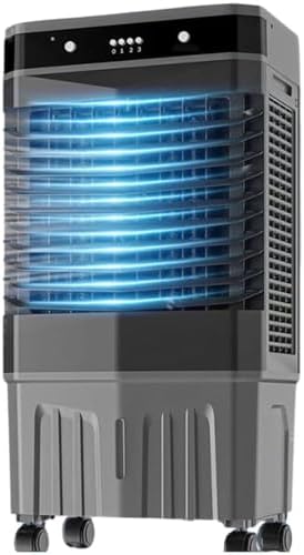 GENERIC Refroidisseur D'air Portable Efficace Sur L'énergie Avec Télécommande, Réservoir D'eau 50L, Minuterie De 12 Heures, AC D'évaporation à Faible Bruit Pour Camping-Car De Chambre