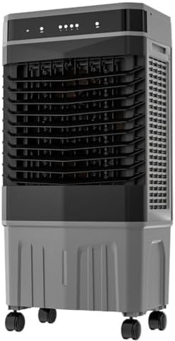 GENERIC Refroidisseur Par évaporation Portable Pour Climatiseur - Oscillant à 120° - Pas De Tuyau Nécessaire - 3 Vitesses Et Modes - Minuterie 12 H - Réservoir D'eau De 45 L - Télécommande Pour