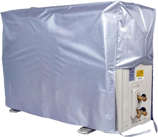  Housse De Climatisation D'extérieur Universelle Pour Climatisation, Housse De Climatiseur, Housse De Climatiseur Extérieur, Protection Extérieure, Double Tissu Et Protection UV, Gris, 96 X 38 X 70 Cm