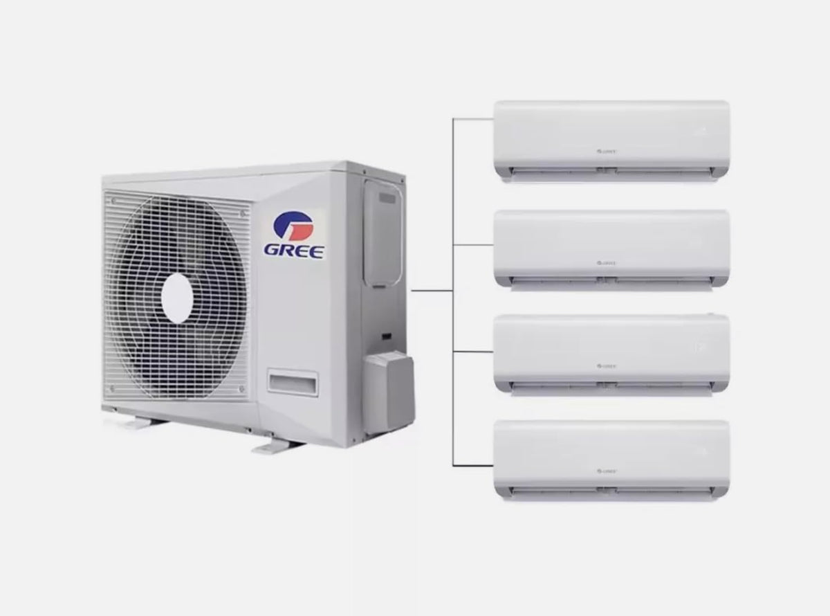 GENERIC 42000BTU Ductless Multi 24k Zones Mini Split Climatiseur Et Chauffage – 2 Zones