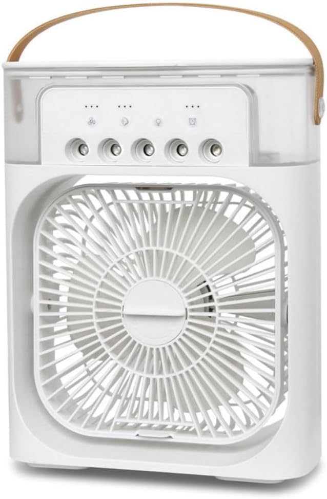 3 In 1 Air Cooler, Climatisation Mobile Ventilateur Portable, Climatiseur Portable, Climatiseur Mobile Silencieux, Mini Ventilateur Humidificateur, Mini Rafraîchisseurs D'air Par évaporation (Noir)