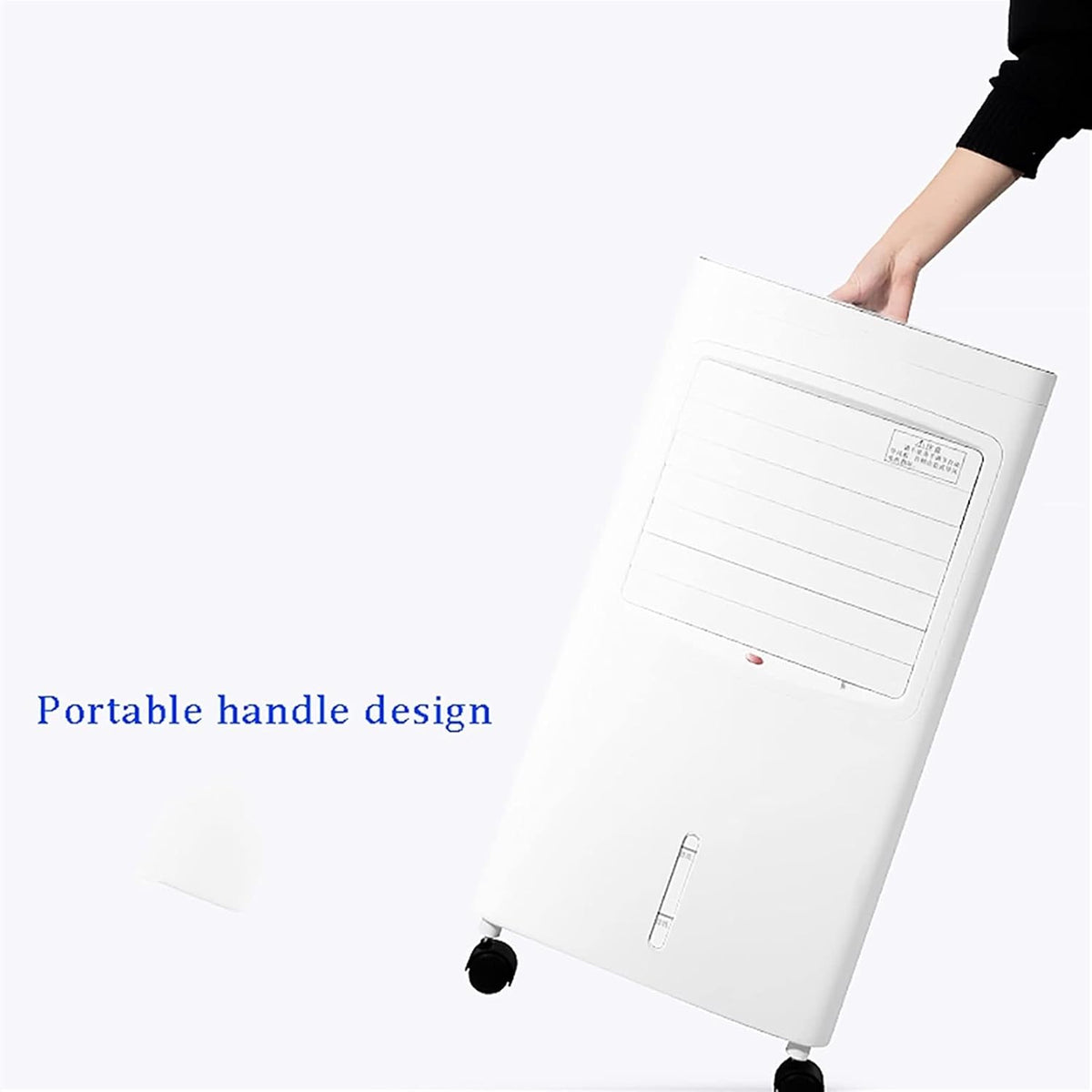 GENERIC Refroidisseur évaporatif Portable Avec Télécommande, Climatiseur économiseur D'énergie Pour La Maison, Ventilateur De Brium Silencieux, Conception Légère Compacte Pour Le Bureau De La Pièce, Vitesse R
