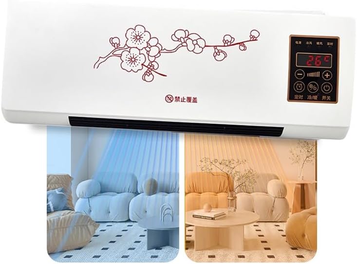  Climatiseur Portable Split 2000 W Avec Ventilation Naturelle Rapide Et Chauffage, Mini Climatiseur Mural 2 En 1(A)