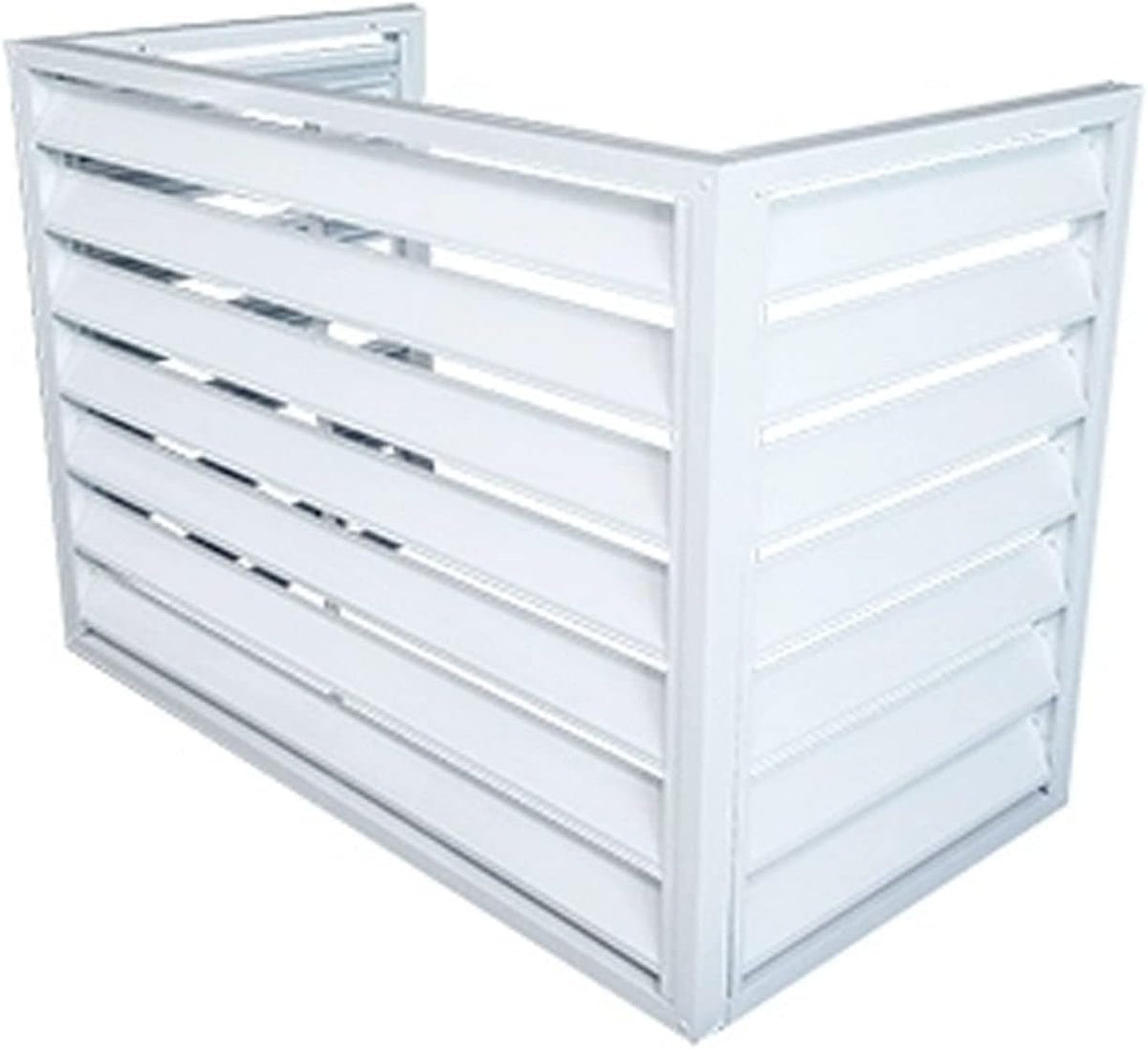  Housse De Protection En Alliage D'aluminium Blanc Pour Climatiseur – Protection Contre La Pluie Pour Unité De Climatisation – Résistante Aux Intempéries