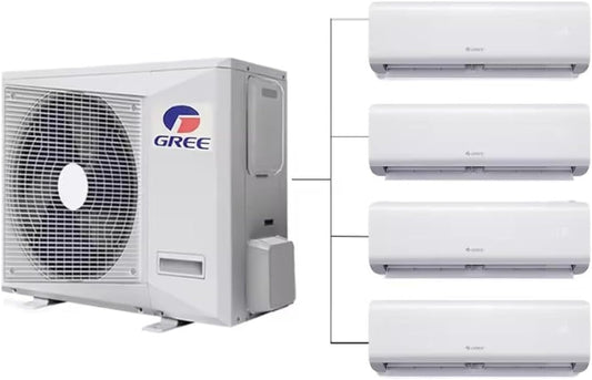 GENERIC 36000BTU Climatiseur Et Chauffage Sans Conduit Multi 9K Zones Mini Split – 4 Zones