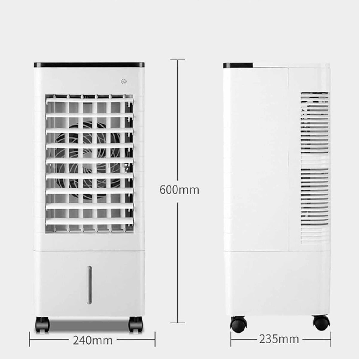 GENERIC Refroidisseur D'air Par évaporation, Ventilateur Oscillant à 90° Avec Télécommande, Minuterie 15h, 3 Vitesses Et 3 Modes, Grand Réservoir, Pour Chambre à Coucher Et Bureau