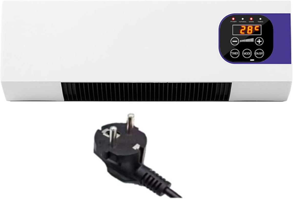  Générique Climatiseur,Ventilateur Mural Avec Télécommande,Polyvalent Climatiseurs Portables Compacts,Climatiseur Mural Réversible Split,Sans Unité Extérieure,Température Constante Intelligente