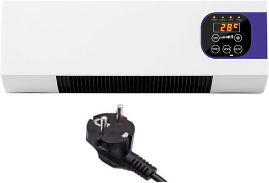  Générique Climatiseur,Ventilateur Mural Avec Télécommande,Polyvalent Climatiseurs Portables Compacts,Climatiseur Mural Réversible Split,Sans Unité Extérieure,Température Constante Intelligente