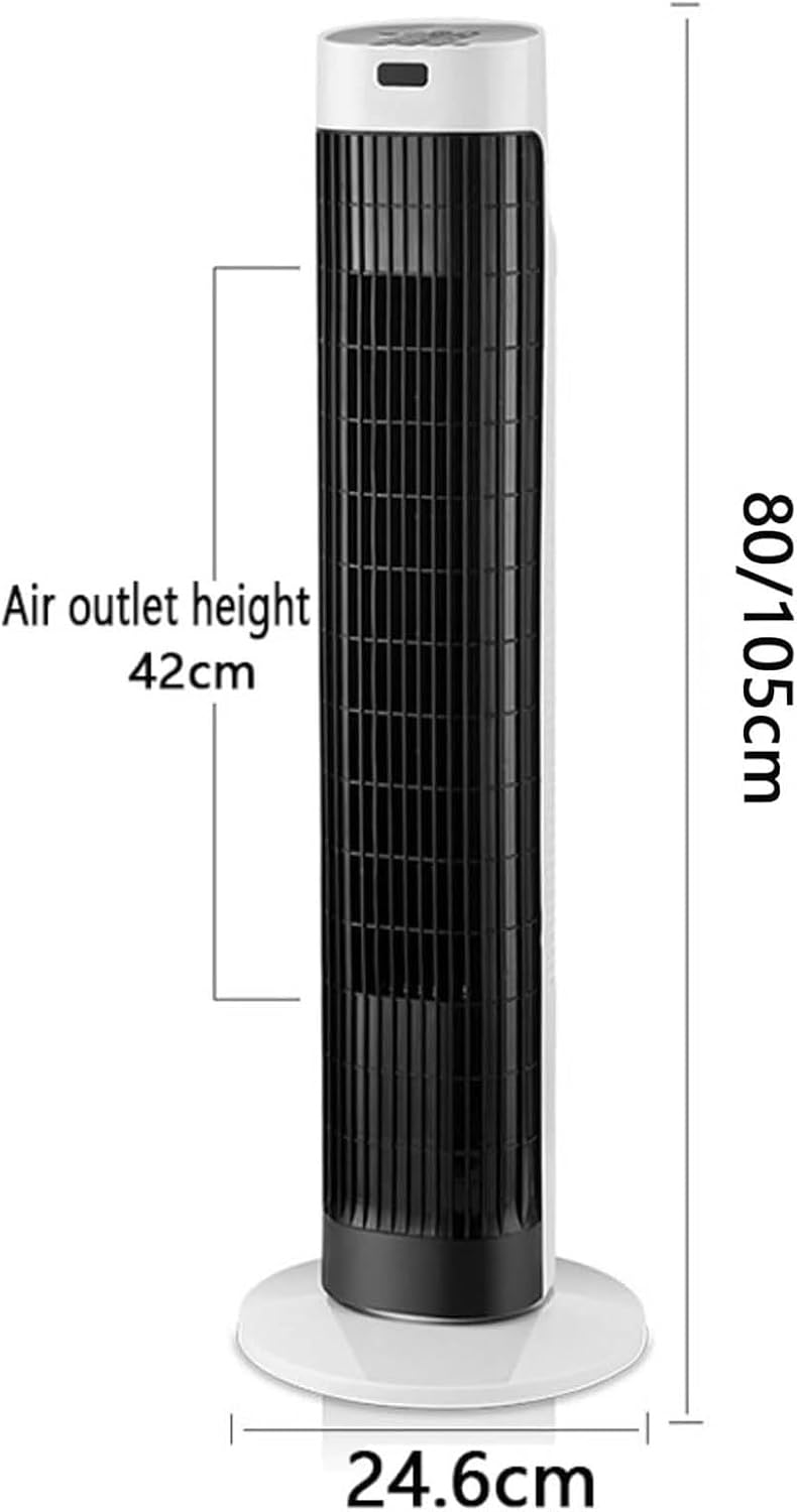  Climatiseur Portable Silencieux Ventilateur D'air Froid Qui Souffle De L'Air Froid Avec 3 Vitesses Et 3 Modes, Ventilateur Tour Sans Lames Oscillant à 80° Pour Chambre, Bureau à Domicile