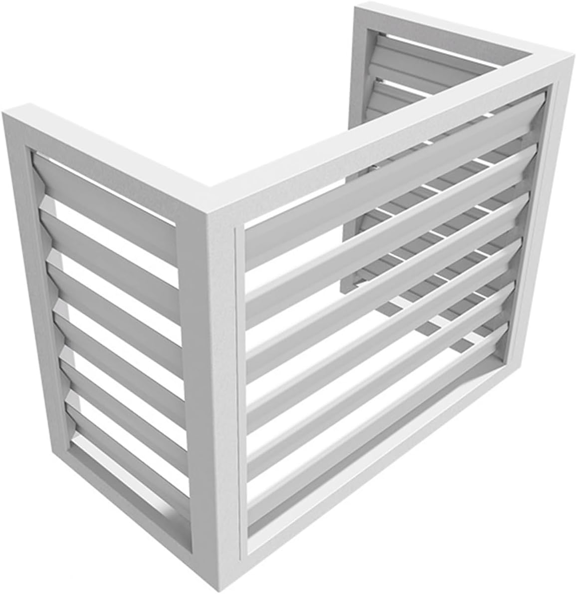 GENERIC Couvercle En Aluminium Pour Mini Pompe à Chaleur Et Fente, écran De Clôture Extérieur à 3 Panneaux, Réduction Du Bruit, 110 X 80 X 60 Cm, Ion Marron Pour Climatiseurs