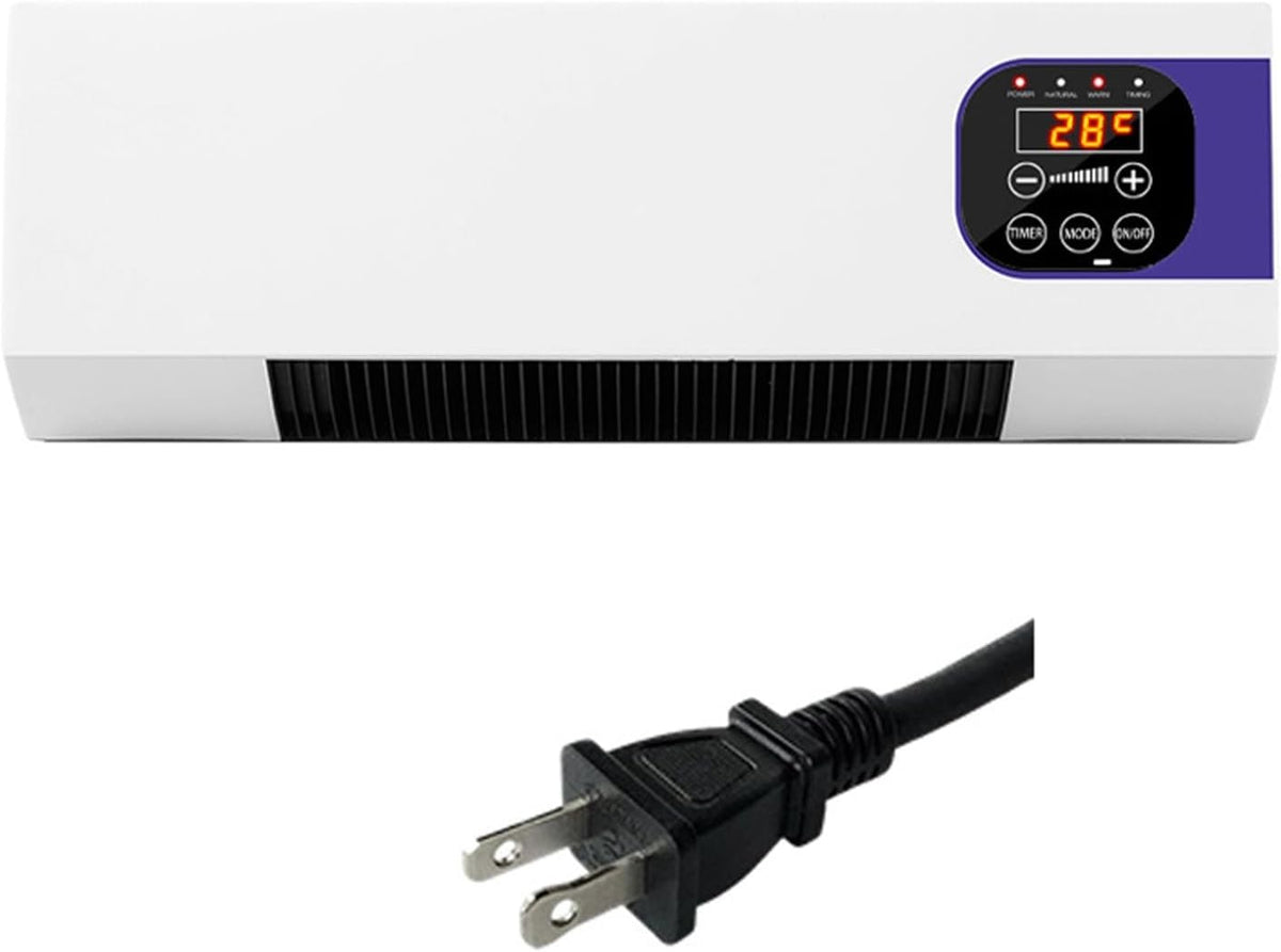  Générique Climatiseur,Ventilateur Mural Avec Télécommande,Polyvalent Climatiseurs Portables Compacts,Climatiseur Mural Réversible Split,Sans Unité Extérieure,Température Constante Intelligente