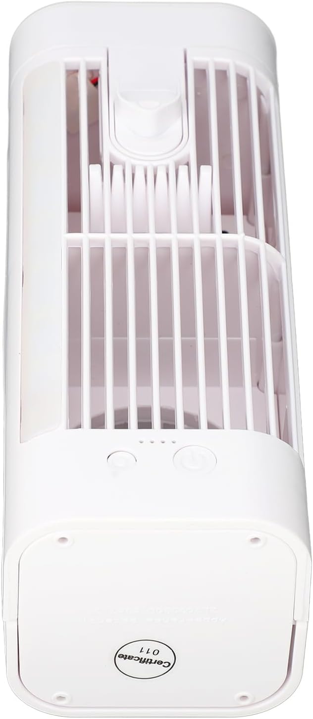  Zerodis Ventilateur De Climatiseur Portable, Refroidisseur D'Air Par évaporation Personnel USB Avec Veilleuse à 3 Vitesses, Réservoir D'eau De 120 Ml, Batterie De 3600 MAh, Pour La