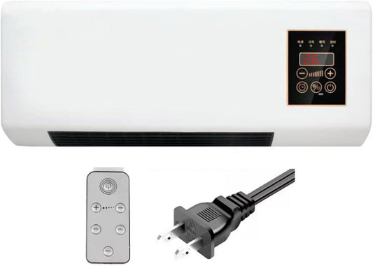  Ventilateur De Refroidissement Mural 2-en-1 Climatiseur Portable, Plug & Play D'économie D'énergie, Refroidisseur D'air Silencieux Pour La Chambre De Bureau à Domicile, Blanc 54x20cm