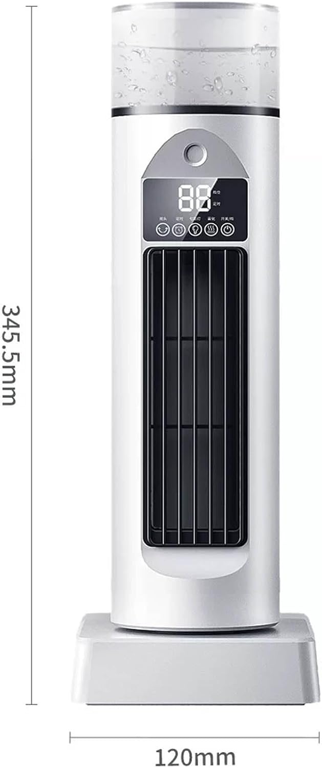 GENERIC Ventilateur De Refroidissement à Air Oscillant Avec Télécommande, Silencieux, 6 Vitesses, Minuterie 6 H, Refroidissement Du Réservoir D'eau Pour La Maison, Le Bureau, L'intérieur Du Garage