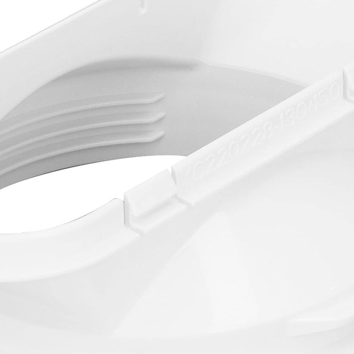 Interface De Tuyau De Conduit D'échappement De Climatiseur Adaptateur, 150mm/5.9in 130mm/5in Connecteur De Buse Plate Interface De Connecteur De Tuyau De Fenêtre D'échappement Coupleur De Climatiseur