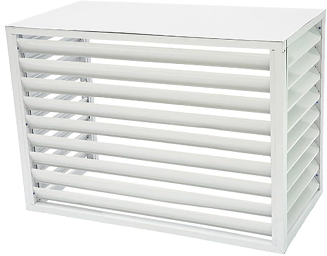  Housse De Climatiseur D'extérieur – Écran De Protection Décoratif En Aluminium Résistant Aux Intempéries Pour Unités Centrales De Climatisation – S'adapte à La Plupart Des Tailles Standard – Améliore