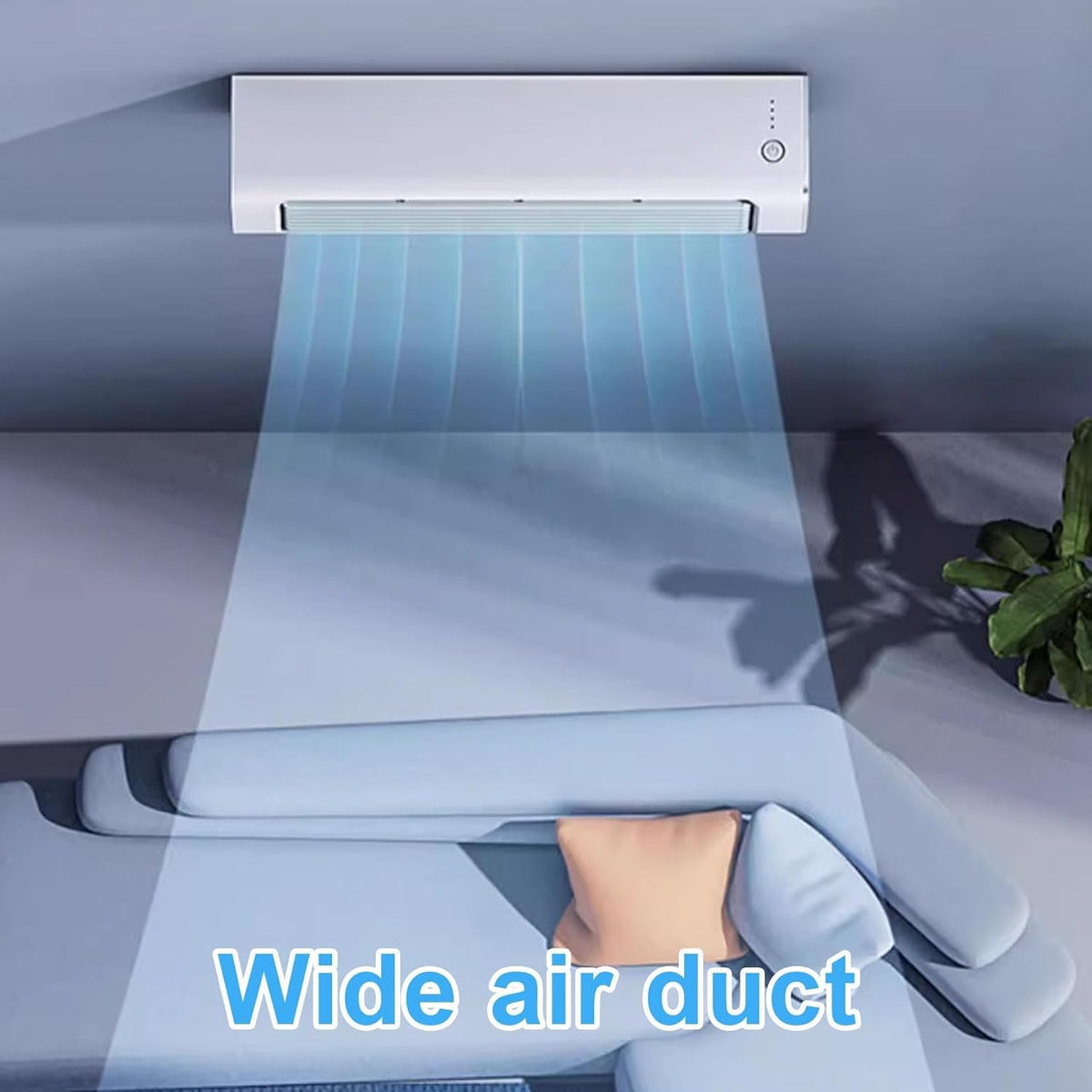  Ventilateur De Refroidissement Sans Lame Avec Télécommande, Climatiseur De Bureau à 3 Vitesses Sans Fenêtre Nécessaire, Refroidisseur Personnel Oscillant Mural Pour Le Bureau De Chambre à Coucher Fonc