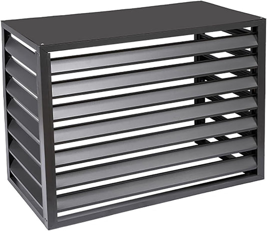 GENERIC Housse De Protection En Aluminium Pour Climatiseur Extérieur Et Pompe à Chaleur Pour Radiateur à Condensateur, Unité CA Divisée, Résistante Aux Intempéries, Protection Durable Et élégante
