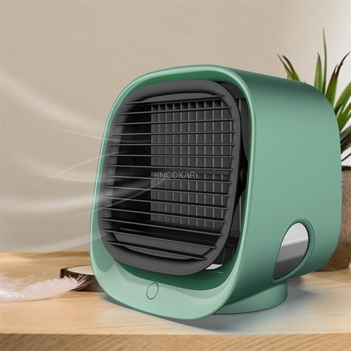  DieffematicKTY Climatiseur Mobile Air Cooler Fan Mini Desktop Air Conditioner With Night Light Mini Water Cooling Fan Humidifier (Color : Pink)