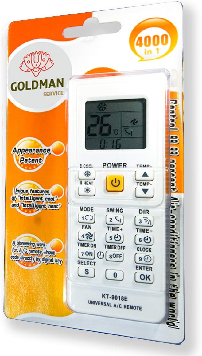  GOLDMAN SERVICE | Télécommande Pour Climatiseur Inverter Pour Pompe à Chaleur Et Froid