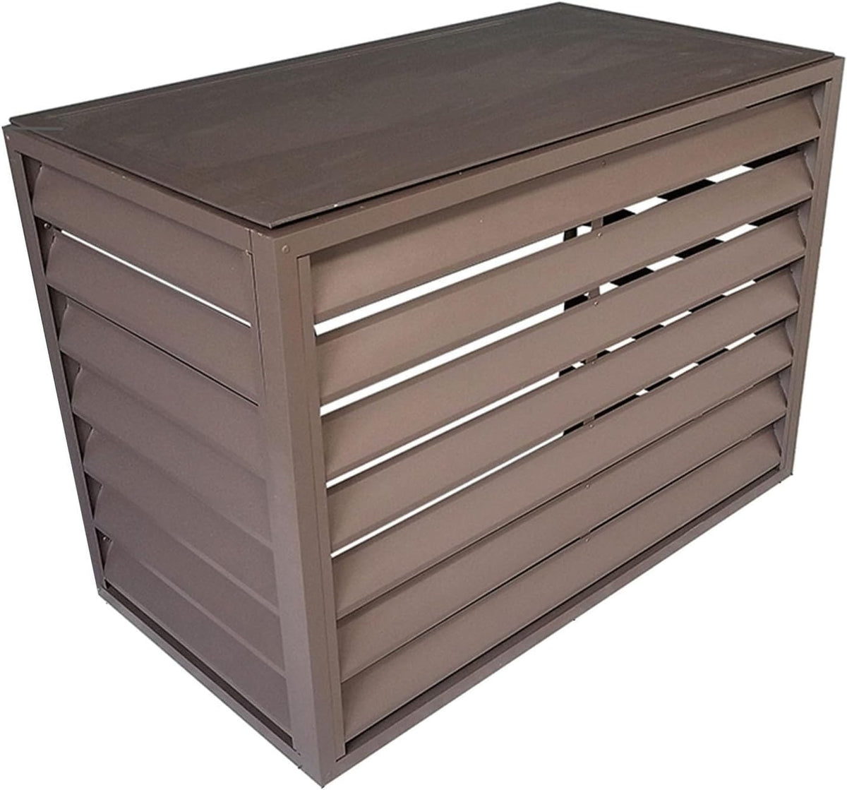  Housse De Protection Pour Climatiseur D'extérieur – Protection En Aluminium Pour Pompe à Chaleur Résistante Aux Intempéries Et Design élégant, Matériau Extérieur Compatible Avec La Plupart Des Unités