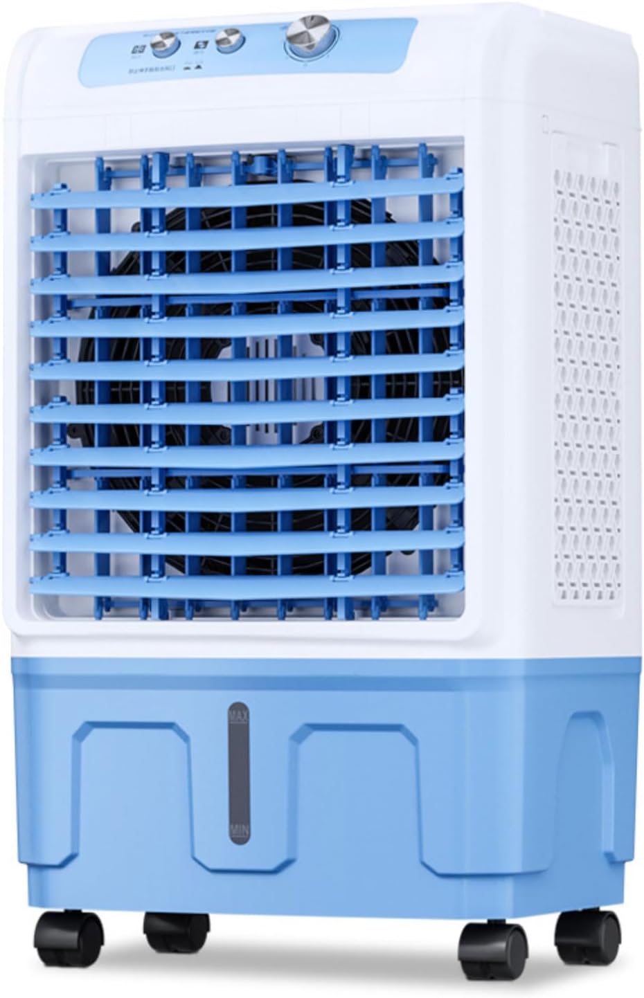 GENERIC Ventilateur De Refroidissement Portable Avec Blocs De Glace, 3 En 1 AC Par évaporation, 36 DB Silencieux, Oscillation à 120°, Mobile Pour Chambre à Coucher, Bureau