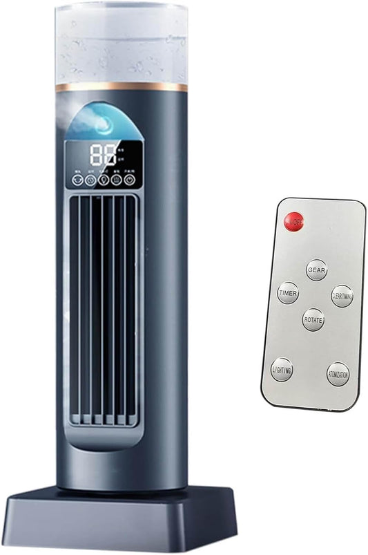 GENERIC Ventilateur De Refroidissement à Air Oscillant Avec Télécommande, Silencieux, 6 Vitesses, Minuterie 6 H, Refroidissement Du Réservoir D'eau Pour La Maison, Le Bureau, L'intérieur Du Garage