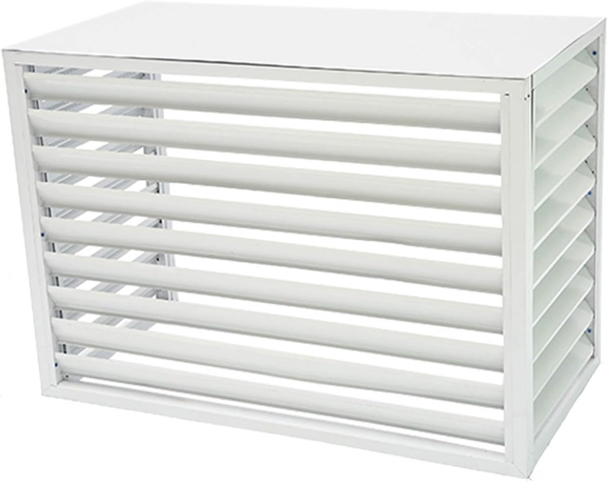  Housse De Protection En Alliage D'aluminium Pour Climatiseur – Clôture Extérieure Résistante Aux Intempéries Pour Dissimuler Les Unités De Climatisation – Design Clima Blade Pour Une Protection Et Une
