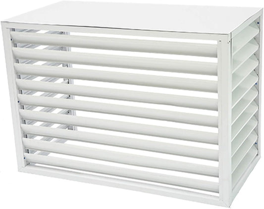  Housse De Protection En Alliage D'aluminium Pour Climatiseur – Clôture Extérieure Résistante Aux Intempéries Pour Dissimuler Les Unités De Climatisation – Design Clima Blade Pour Une Protection Et Une