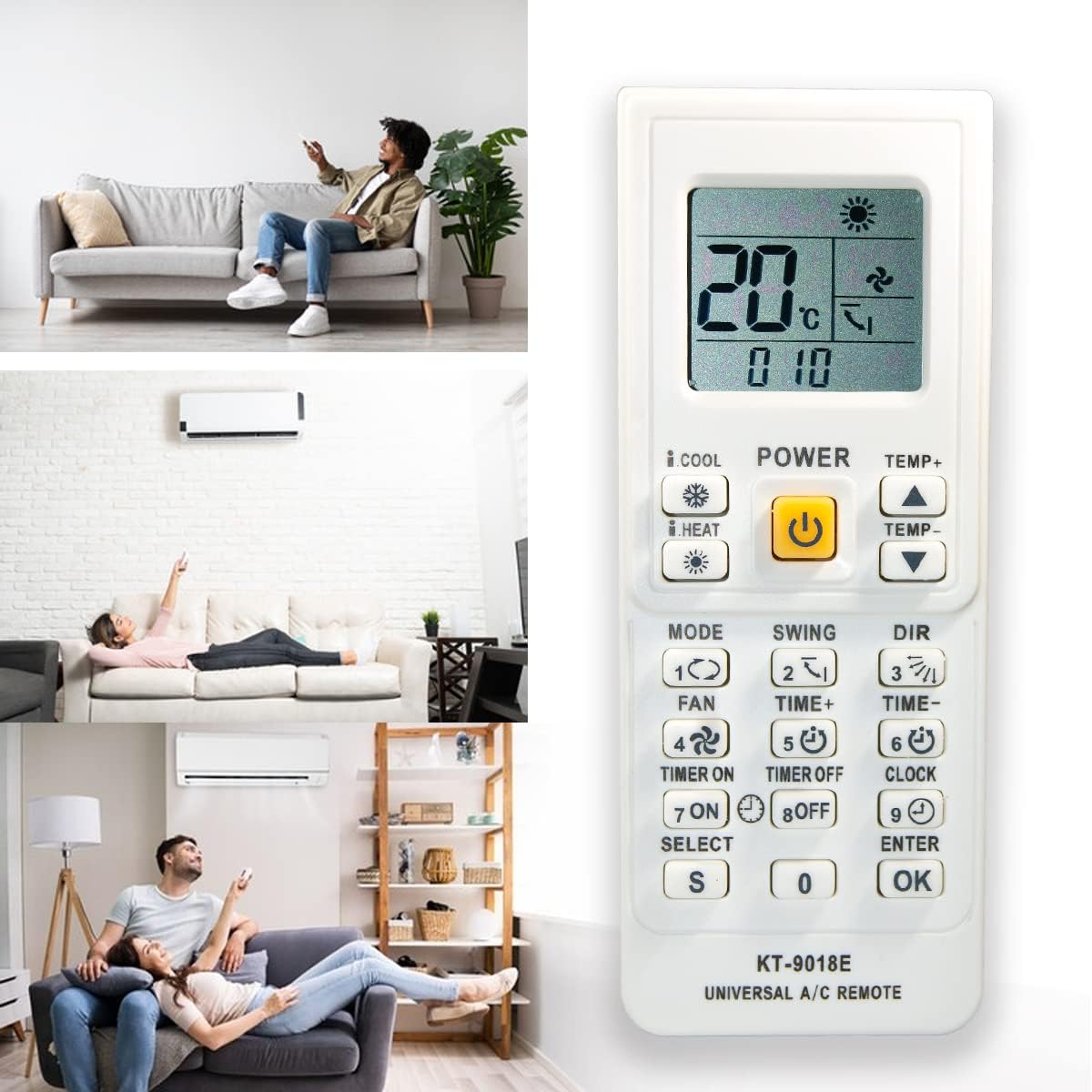  GOLDMAN SERVICE | Télécommande Pour Climatiseur Inverter Pour Pompe à Chaleur Et Froid