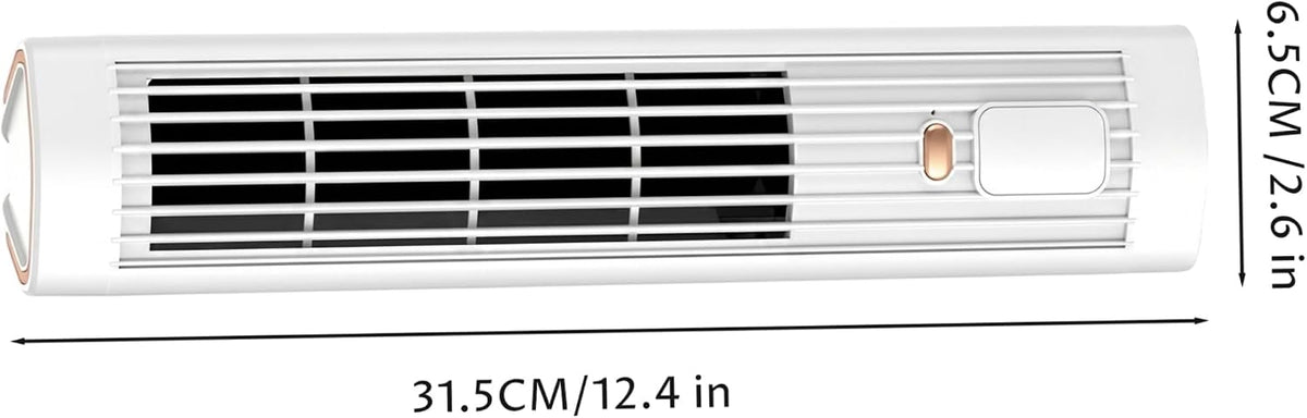  Climatiseur à Chargement Sans Fil, Climatiseur Personnel 2 En 1, Ventilateur Froid Portable Silencieux à 3 Vitesses, Rechargeable Par USB, Pour Bureau, Maison, Dortoir (blanc)