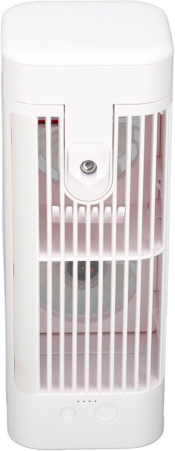  Zerodis Ventilateur De Climatiseur Portable, Refroidisseur D'Air Par évaporation Personnel USB Avec Veilleuse à 3 Vitesses, Réservoir D'eau De 120 Ml, Batterie De 3600 MAh, Pour La