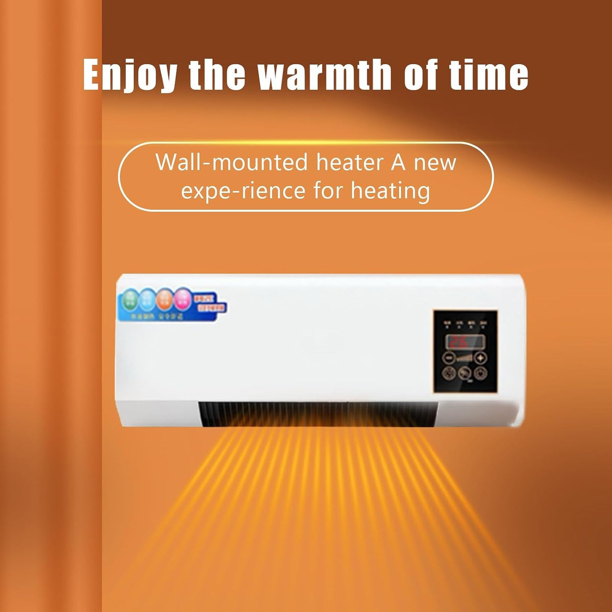  Climatiseur Portable Mural 2-en-1 2000 W | Refroidissement/chauffage Naturel Rapide | Ultra Silencieux For Les Chambres(B)