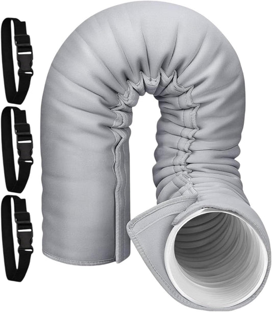  Manchon D'isolation Pour Tuyau AC Portable, De 5 à 5,9" De Diamètre | Couverture Isolée Portative D'isolation De Tuyau à Ca Portative Avec 3 Isolation Réglable De Ligne De Climatiseur