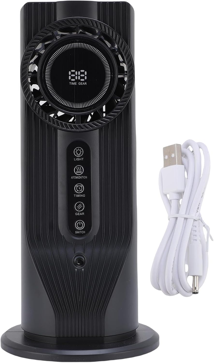  LiebeWH Humidificateur Refroidisseur D'air Portable, Ventilateur De Refroidissement De Bureau 3 En 1 Avec 6 Vitesses, Alimenté Par USB Pour Le Bureau Et Le Dortoir