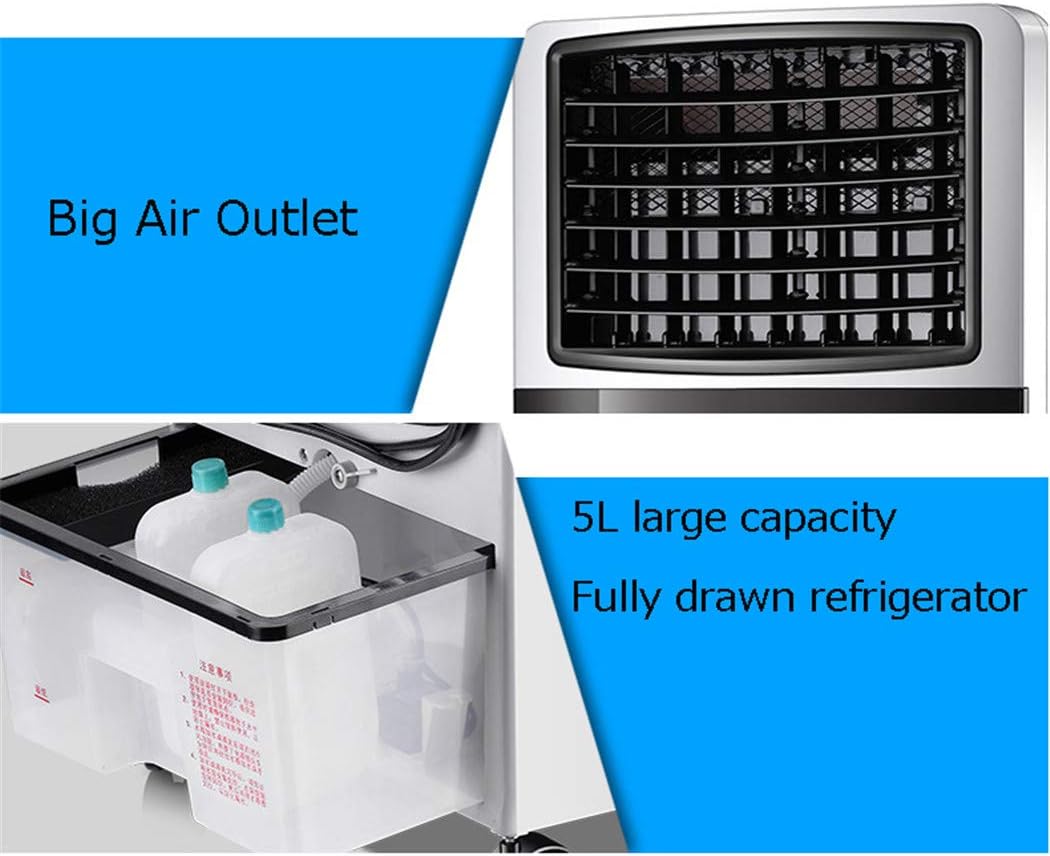  Climatiseur Personnel Mobile Rafraîchisseur D?air Ventilateur Mini Individuel Climatisation Portatif Fans Refroidissement Purification D'air Humidification