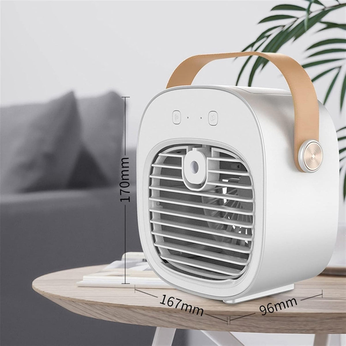  DieffematicKTY Climatiseur Mobile Portable Mini Air Conditioner Desk Fan Cooler Humidifier Purifier Air Conditioner (Color : Black)
