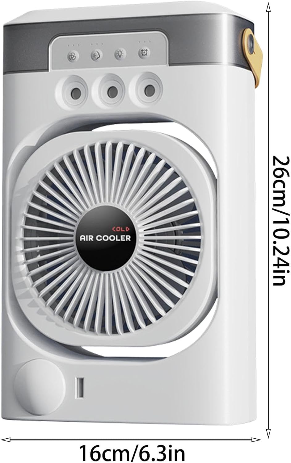  Climatiseur Personnel - Climatiseur De Ventilateur Plus Frais Bas Bruit - Humidificateur De Bureau D'inclinaison à 120 Degrés Avec 3 Modes De Brouillard Pour Chambre, Salon