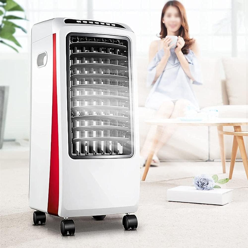  Ventilateur Climatiseur évaporatif Avec Réservoir D'eau De 7 L, Rafraîchisseur D'air Portable Et Humidificateur Avec Télécommande, Idéal Pour La Maison, La Chambre, La Résidence ét